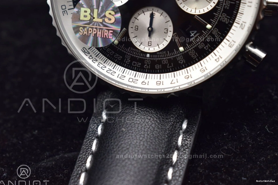 916 SS 1 BLS Edition 1:1 Black Navitimer A on 43mm Best Bracelet Popular Dial Leather 0118
